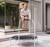 ACON Fit 55in Hexagon Rebounder Fitness Trampoline with Active Handlebar