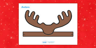 If you are painting your antlers paint the pieces and let them dry. Reindeer Hat Template Www Prestilimp Com Br