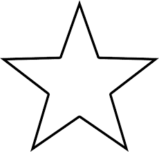 Shapes Star Coloring Pages Star Template Star Outline