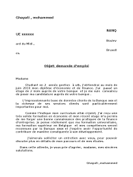 Polyvalent, motivé, organisé et rigoureux, j'ai fait preuve d'un grand sens de. Lettre Demande D Emploi Pdf Banques Economie