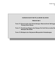 Tema 10 Kemunculan Dan Perkembangan Nasionalisme Sehingga Perang Dunia Kedua