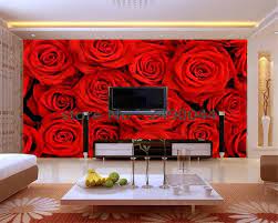 Beibehang Wallpaper Big Romantic Red Rose 3 D Pictures On The Wall Mural Wallpaper 3 D Sitting Room Bedroom Wallp Wall Murals Room Wallpaper Mural Wallpaper