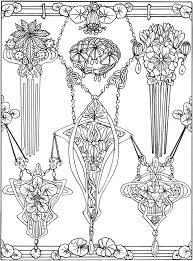 Creative Haven Art Nouveau Jewelry Designs Coloring Book Dover Publications Designs Coloring Books Coloring Book Art