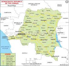 Below are the elevation maps of congo (kinshasa) for different zooms. Democratic Republic Of The Congo Road Map Dr Congo Road Map Democratic Republic Of The Congo Democratic Republic Congo