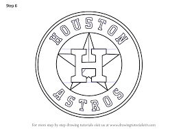 Step By Step How To Draw Houston Astros Logo Drawingtutorials101 Com Drawings Drawing Tutorial Step By Step Drawing