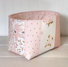 Black And White Polka Dot Storage Bins Watercolor Floral Storage Basket Fabric Storage Bin Organizer Basket Baby Girl Nursery Decor Gra In 2020 Fabric Storage Bins Storage Baskets Fabric Storage Baskets