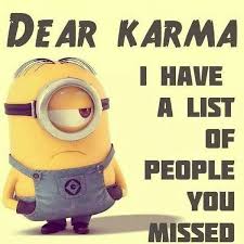 I wish you could order karma like flowers and have it delivered. Karma Jokes
