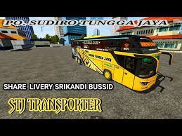 Tunggu apalagi yuk download mod bus sudiro tungga jaya air diatas sekarang juga dan mainkan bus simulator indonesia, game yang saat ini memang sedang naik daun karena bisa dimainkan offline tanpa kuota internet, serta bisa juga main mode multiplayer atau. Livery Stj Transporter Srikandi Shd Ori Livery Bussid Srikandi Stj Transporter Youtube