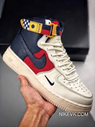 The Nike Air Force 1 Sailing Series White Red Blue Match One High Sneakers Ar 5395 100 Size In Pure Super Soft Full New Nike Shoes High Sneakers Nike Air Force