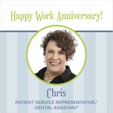 Because he or she has spent at a company or organization. Happy 3 Year Work Anniversary To Chris Thank You For Everything You Do Here At Rd Relaxationdentistry Rd Work Anniversary Dental Assistant Dentistry