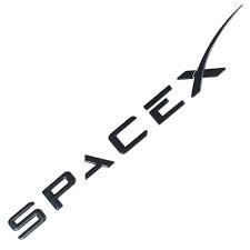 Space X Logo Emblem Badge Sticker Chrome Letters For Tesla Black Tesla Spacex Emblem Logo