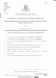 Peperiksaan akhir sijil pendidikan mrsm 2017. Maktab Rendah Sains Mara Peperiksaan Akhir Sijil Pendidikan Mrsm 2018 Prinsip Perakaunan