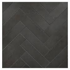 Thoughts on delorean gray.too dark? Deep Basalt Herringbone Harmony 1 1 2 X 6 Micro Joint Mosaic Fireplace Tile Surround Chevron Tiles Floor Black Floor Tiles