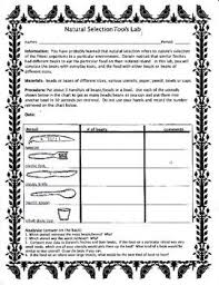 Natural Selection Tools Lab Natural Selection Easy Activities Life Science
