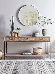 The Golden Girl Blog Home Decor Inspiration In 2020 Console Table Decorating Oak Console Table Oak Consoles