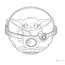 Coloring Pages Baby Yoda The Mandalorian And Baby Yoda Free In 2020 Coloring Pages Cool Coloring Pages Unique Coloring Pages