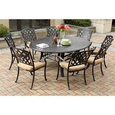 Darlee Ocean View Aluminum 9 Piece Round Patio Dining Set Patio Set Outdoor Dining Set Patio Dining Set