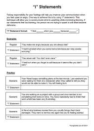 I Statements Preview Therapy Worksheets Couples Therapy Worksheets Therapy Counseling