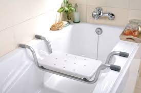 Unfortunately, some seniors who have difficulty standing in the shower try to solve the issue by bringing a household chair or stool into the tub or shower with them. Bath Seat Ideas In Elderly Bathroom Design Bathtub Seat Bathrooms Remodel Bathtub For Elderly