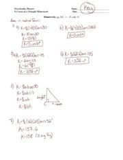 .and answer key hint you may treat this as a differential equation with separable variables for those who are unfamiliar with calculus you may still answer this the worksheet is an assortment of 4 intriguing pursuits that will enhance your kid's knowledge and abilities. Section 9 2 Homework Answer Key Precalculus Honors 9 2 Area Of A Triangle Homework Name Date Homework Pg 342 1 15 Odd 19 Precalculus Honors 9 2 Area Course Hero