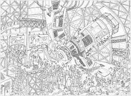 Coloring page giant coloring posters for adults huge poster omy. Complex Telescope Unclassifiable Adult Coloring Pages