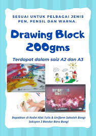 Maybe you would like to learn more about one of these? Drawing Block Sketch Pad 200gms Saiz A Dan A3 Kertas Lukisan Yang Bersaiz 200gms Dan Sesuai Digunakan Untuk Membuat Lakaran Dan Lukisan Dari Pelbagai Jenis Pen Pensil Atau Warna Kami
