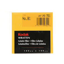 Kodak 100mm 81 Color Compensating Wratten Gel Filter