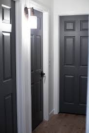 Dark Gray Doors How To Paint Your Own All For The Memories Bedroompaintcolors Grey Interior Doors Painted Interior Doors Black Interior Doors