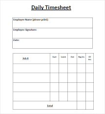 They will provide complete tables of time and days. Free 10 Sample Daily Timesheet Templates In Google Docs Google Sheets Excel Ms Word Numbers Pages Pdf