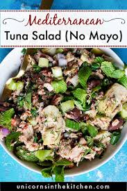 Preheat an oven to 425f. Healthy Mediterranean Tuna Salad Recipe Unicorns In The Kitchen