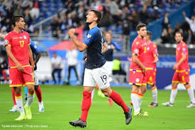 Лангле клеман (lenglet clement) футбол защитник франция 17.06.1995. Edf Clement Lenglet Reagit A Son Premier But