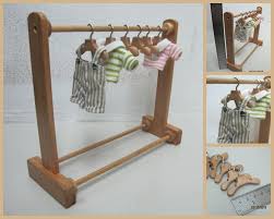 Middie Blythe Doll Cloth Display Rack 6 Wood Hangers 25 99 Usd Free Postage Worldwide Clothing Rack Wood Hangers Handmade Wood