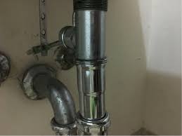 fasten one pipe to another under sink