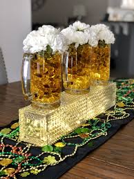 Cheers For Beers Centerpiece St Patricks Day Beer Birthday Beer Centerpieces Beer Birthday Party