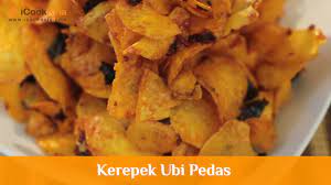 Lihat juga resep keripik ubi ungu crispy enak lainnya. Kerepek Ubi Pedas Kering Try Masak Icookasia Youtube