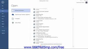 Head to the autosave directory and open the.wbk backup files just like you would regular word documents. Word 2013 Tutorial Recovering Unsaved Documents 2013 Only 2 10 Youtube