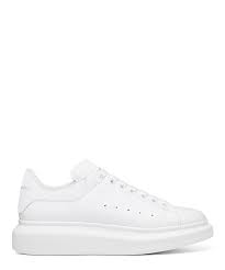 Alexander Mcqueen Spray Paints Oversized Sneakers Black And White Alexander Mcqueen Mens Classic Oversized Sneaker