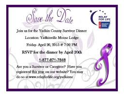 Lovely Relay For Life Survivor Invite Relay For Life Relay Survivor Idea