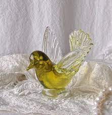 Murano Glass Bird Figurine Vintage