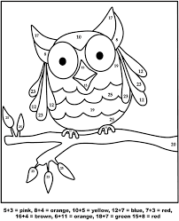 It's and printable so be sure to check it out along with our other bird coloring pages! Owl Color By Number Worksheets 99worksheets