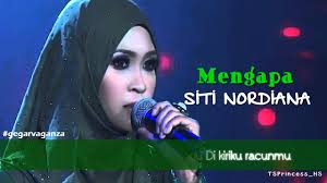 Dengar lagu baharu @sitinordiana84 cukup derita ini di youtube channel siti nordiana atau boleh buat. Live Video Lirik Siti Nordiana Mengapa Gegar Vaganza Minggu 8 Chords Chordify