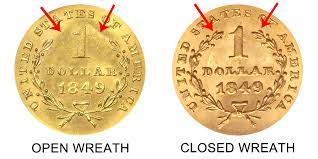 Gross melt value $ 0.00. 1849 Liberty Head Gold Dollar Open Wreath No L Type 1 Early Gold Dollar Coin Value Prices Photos Info