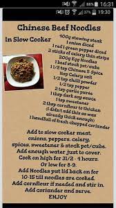 Slimming World Chinese Beef Noodles Slow Cooker Slow Cooker Slimming World World Recipes Beef And Noodles