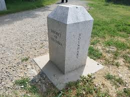 A border marker marks the us/canada border. Boundary Stones The Quest To Save Dc S 1st Federal Monuments Wtop