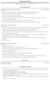 pre silicon validation engineer resume