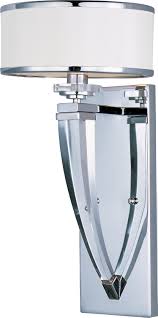 For one of the most versatile and adaptable trends in bathroom lighting, look no further than chrome. Metro 1 Light Wall Sconce