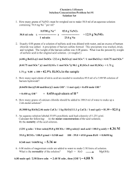 How many grams is 1 ml? Chemistry I Honors Solution Concentration Problem Set 1 Solution