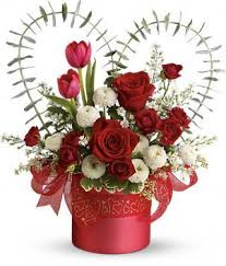 Beautiful valentine s day flowers with wishes for. January 2010 Valentine S Day Flower Arrangements Valentines Flowers Valentine Flower Arrangements