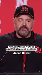 Coach Rhule announced today at practice that Jacob Bower will be a  scholarship player next season for Nebraska.