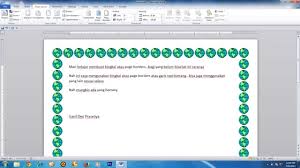 Tutorial Cara Membuat Garis Atau Page Borders Di Microsoft Word Youtube